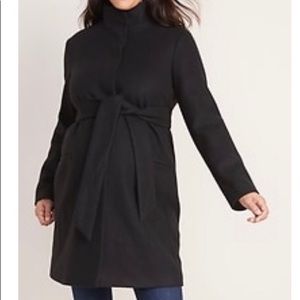 Maternity Funnel Neck Coat